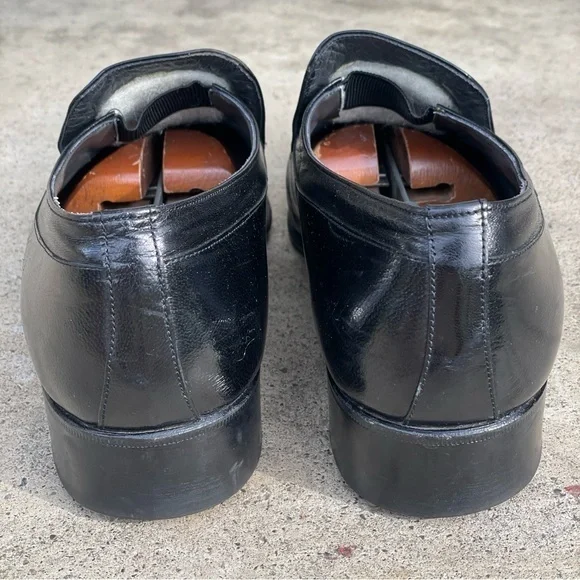 Vintage Bally of Switzerland Black Leather Loafers, 9D - Picture 4 of 8